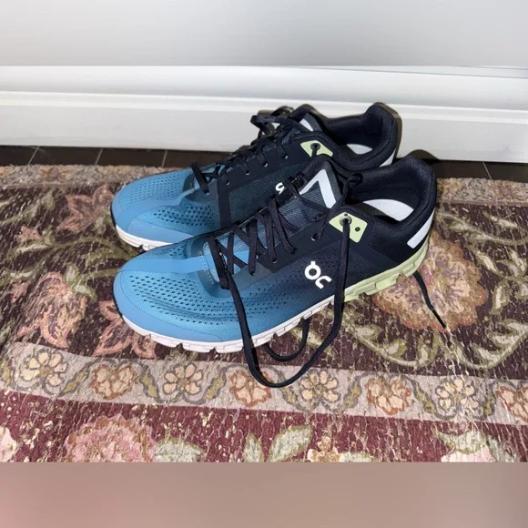 NWOT On Running Men's Cloudflow Shoes - Ink / Meadow - Picture 2 of 9